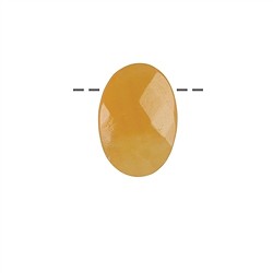 0404292401 Calcite ovale (orange) perc&#xE9;e &#xE0; facettes, 2,2cm | Marco Schreier