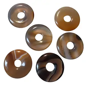 Donut carnelian (heated), 30mm | minerals trade - gems, healing stones & jewelry