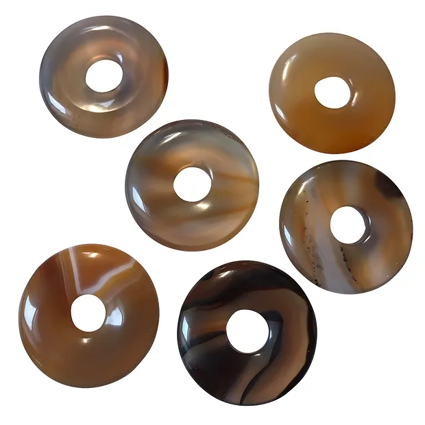 Donut Carneol (gebr.), 30mm | Mineralien-Handel Edelsteine, Heilsteine & Schmuck