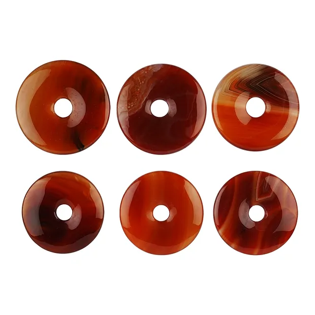 Donut carnelian (heated), 40mm | minerals trade - gems, healing stones & jewelry