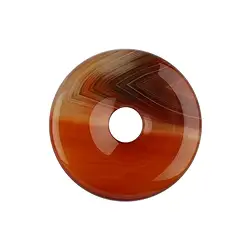 0404300400 Donut Carneol (gebr.), 40mm | Mineralien-Handel Edelsteine, Heilsteine & Schmuck