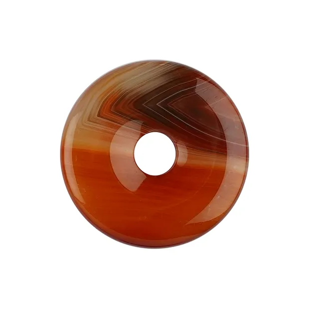 Donut carnelian (heated), 40mm | minerals trade - gems, healing stones & jewelry