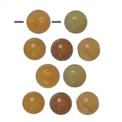 0404391518 Boule Cornaline (chauffée) percée, 10mm (10 pcs/UC) | Marco Schreier