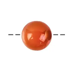 0404394104 Boule Cornaline (chauffée) percée (5mm), 16mm | Marco Schreier