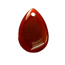 0404396044 Drop carnelian (heated) front drilled, 7,0cm  | gems, healing stones & jewelry