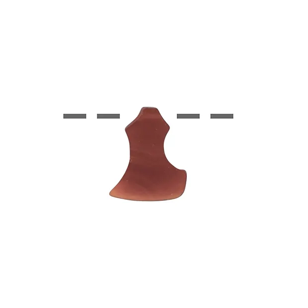 Axe carnelian (heated) drilled, 2.3cm | wholesale gems, healing stones & jewelry