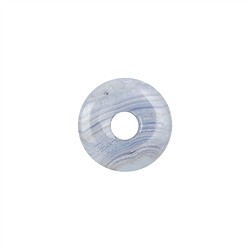 0404500250 Calcedonia donut (azul), 25mm | piedras preciosas, piedras curativas y joyería