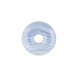 0404500300 Calcedonio a ciambella (blu), 30 mm | Gemme Schreier, pietre curative e gioielli