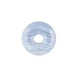 0404500300 Calcedonia donut (azul), 30mm | piedras preciosas, piedras curativas y joyería