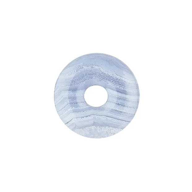 Calcedonia donut (azul), 30mm | piedras preciosas, piedras curativas y joyería