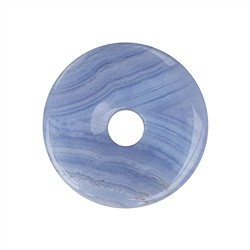 0404500400 Donut Chalcedon (blau), 40mm | Mineralienhandel Edelsteine, Heilsteine & Schmuck