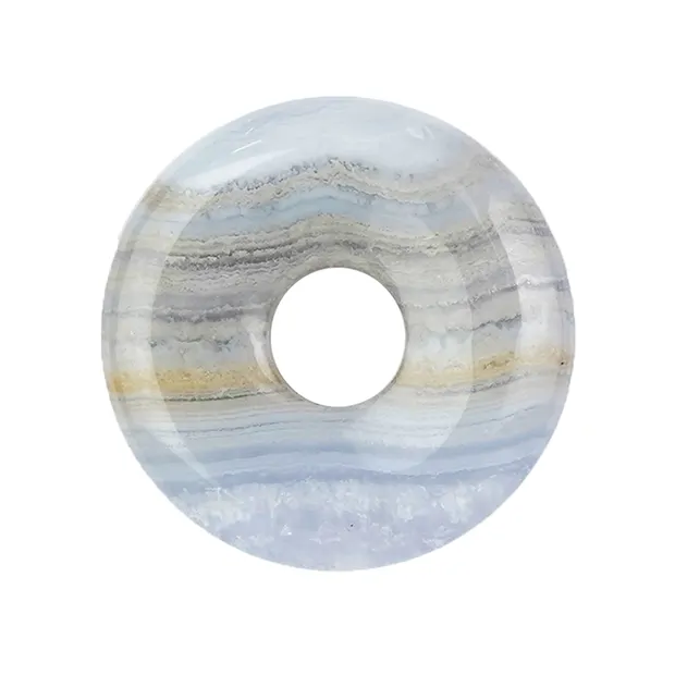 Donut Chalcedon (blau), 43 - 47mm | Großhändler Edelsteine, Heilsteine & Schmuck