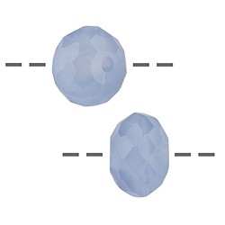 0404583010 Lentilles Calcédoine percées, 10mm, (50 pcs/UC), facettes, perçage 1mm | Marco Schreier