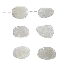 0404583020 Freefrom chalcedony druzy drilled, 20-25mm, 1mm hole (6 pcs./ PU) | Marco Schreier