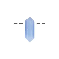 0404593022 Spitze poliert Chalcedon (blau) gebohrt, 2,5 – 3,5cm | Marco Schreier