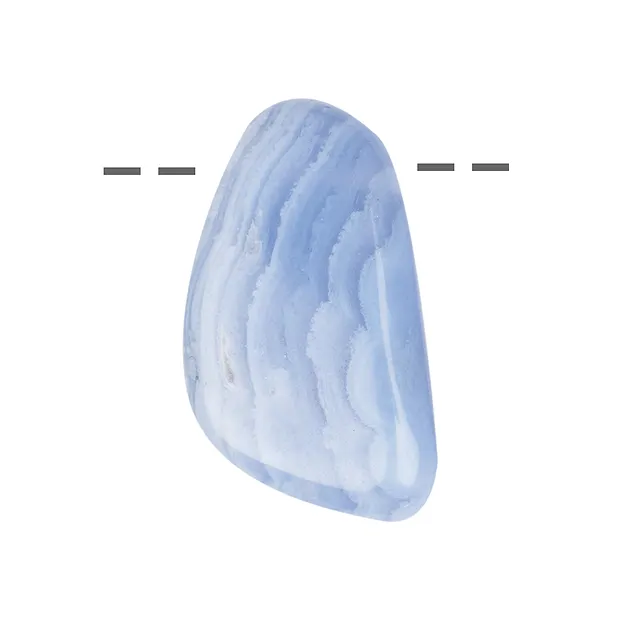 Freeform Chalcedon (blau) gebohrt, 3,5 - 5,0cm (groß) | Marco Schreier