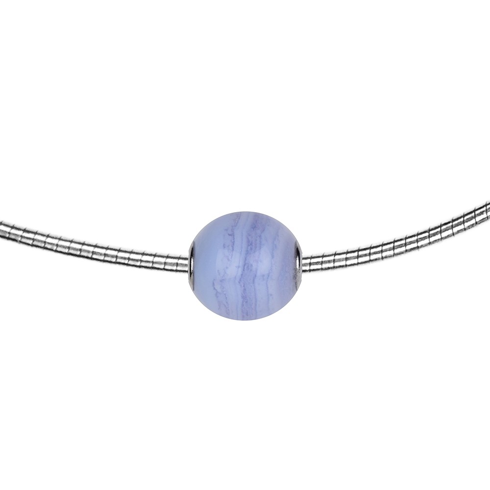 Joya Cuenta de piedra (azul) 12mm, rodinada | Marco Schreier