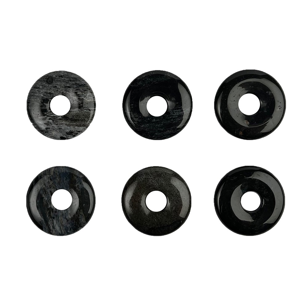 Donut Onyx (dyed), 30mm | wholesaler - gems, precious & healing stones, jewelry