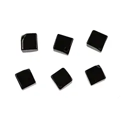 0404690112 Würfel Onyx (natur) diagonal gebohrt, 12mm | GH Edelsteine, Heilsteine & Schmuck