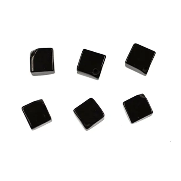 Würfel Onyx (natur) diagonal gebohrt, 12mm | GH Edelsteine, Heilsteine & Schmuck