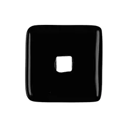 0404691442 Donut square Onyx (dyed), 40mm (6 pcs./ PU) | wholesaler gems & healing stones