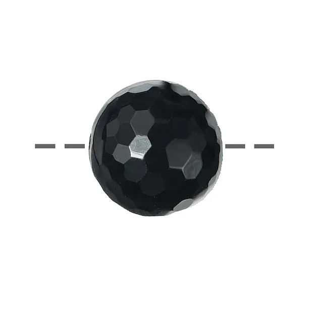 Bead Onyx (dyed) faceted drilled, 16mm, 2.5mm drill hole | Marco Schreier