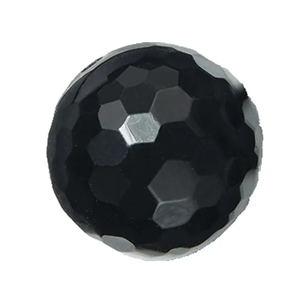 Bead Onyx (dyed) faceted drilled, 16mm | Schreier gems, healing stones & jewelry