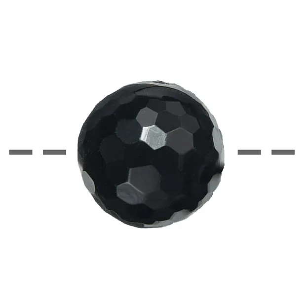 Bead Onyx (dyed) faceted drilled, 20mm, 2.5mm drill hole | Marco Schreier