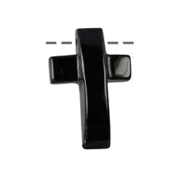 0404693841 Kreuz gewölbt Onyx (gef.) gebohrt, 3 x 4,5cm | Edelsteine, Heilsteine & Schmuck