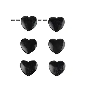 Heart Onyx (dyed) drilled, 15mm  | wholesaler gems, healing stones & jewelry