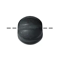 0404696302 Ball Onyx engraved drilled, 16mm, frosted | wholesaler gems & healing stones