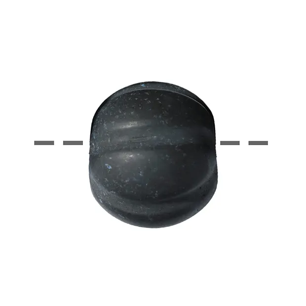 Ball Onyx engraved frosted drilled, 16mm, 2.5mm hole | Marco Schreier
