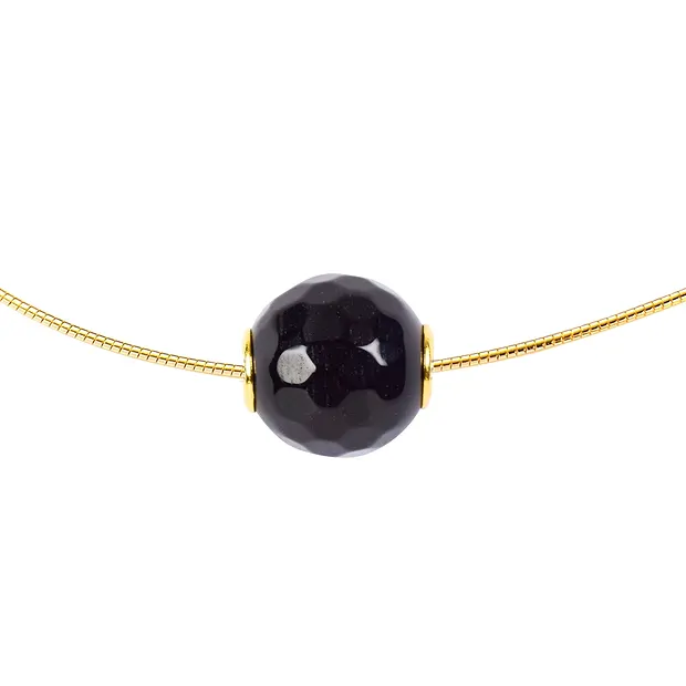 Boule à bijoux Onyx (teintée) 12mm, doré | Marco Schreier