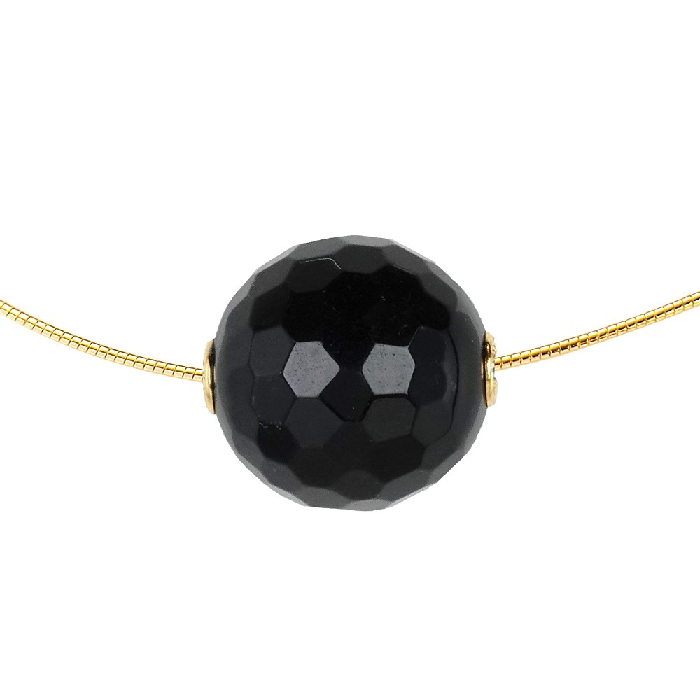 Boule à bijoux Onyx (teintée) 20mm, doré | Marco Schreier
