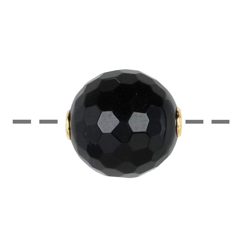 Boule à bijoux Onyx (teintée) 20mm, doré | Marco Schreier