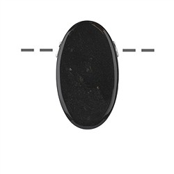 0404699305 Ónice oval (natural) perforado, 3,5 cm, rodinado | Marco Schreier