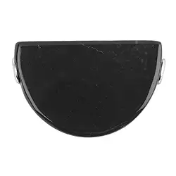 0404699820 Halbrund Onyx (natur) gebohrt, 3,0 x 2,5cm, rhodiniert | Marco Schreier