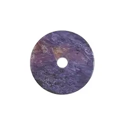 0404896065 Disco con foro Charoite, 3,0 - 3,5 cm | grossista gemme e pietre curative