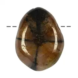 0404993002 Piedra rodada perforada Quiastolita (Andalucita) | Marco Schreier