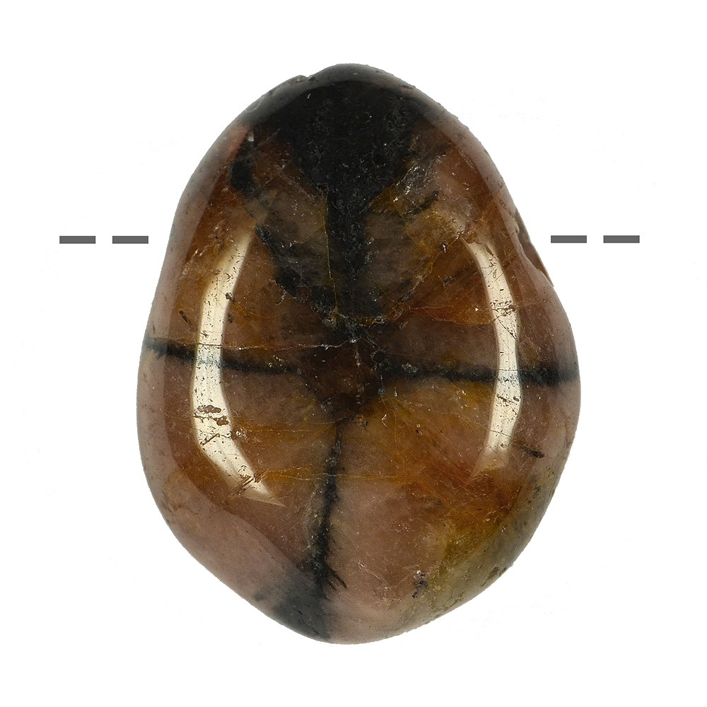 Tumbled Stone Chiastolite (Andalusite) drilled | gems, healing stones & jewelry