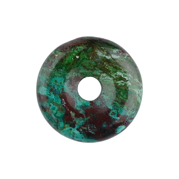 Donut chrysocolla (stab.) B, 23 - 27mm | Schreier gems, healing stones & jewelry