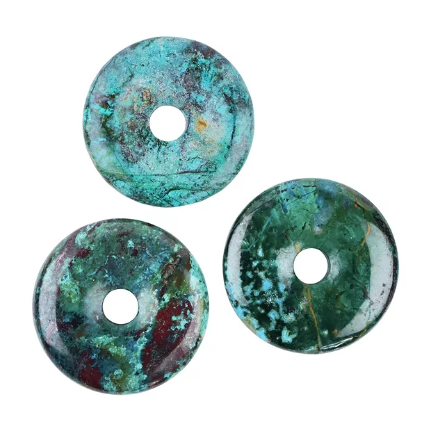 Donut chrysocolla (stab.) extra, 40mm | wholesale gems, healing stones & jewelry