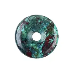 0405100402 Donut Chrysocoll (stab.) extra, 40mm | Schreier Edelsteine, Heilsteine & Schmuck