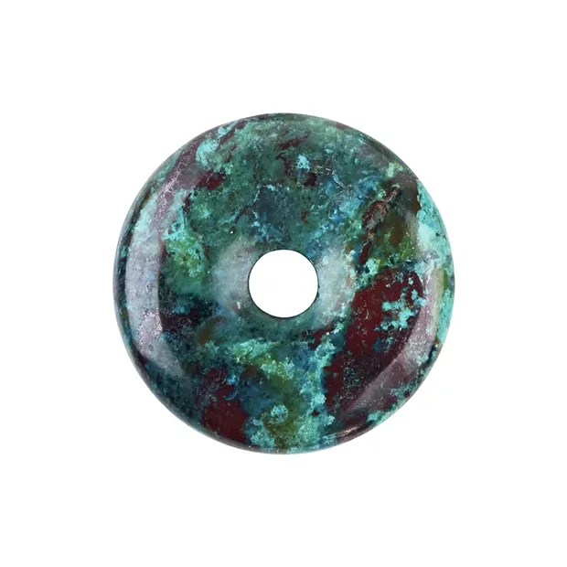 Donut Chrysocoll (stab.) extra, 40mm | Schreier Edelsteine, Heilsteine & Schmuck