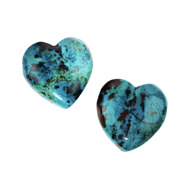 Herz Chrysocoll (stab.) gebohrt, 3,0cm | Edelsteine, Heilsteine & Schmuck-Handel