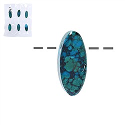 0405194013 Marquise Chrysocoll (stab.), drilled, 3.0cm (6 pcs./ PU) | Marco Schreier