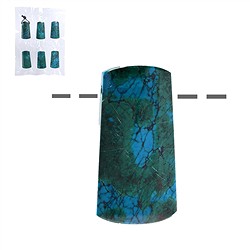 0405197106 Trapez Chrysocoll, gebohrt, 4,0cm (6 St./VE) | Edelsteine, Heilsteine & Schmuck