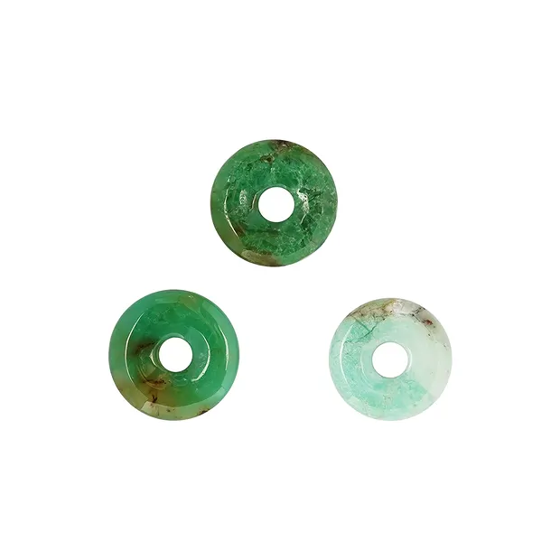 Crisoprasa donut, 28 - 32 mm | piedras preciosas, piedras curativas y joyería