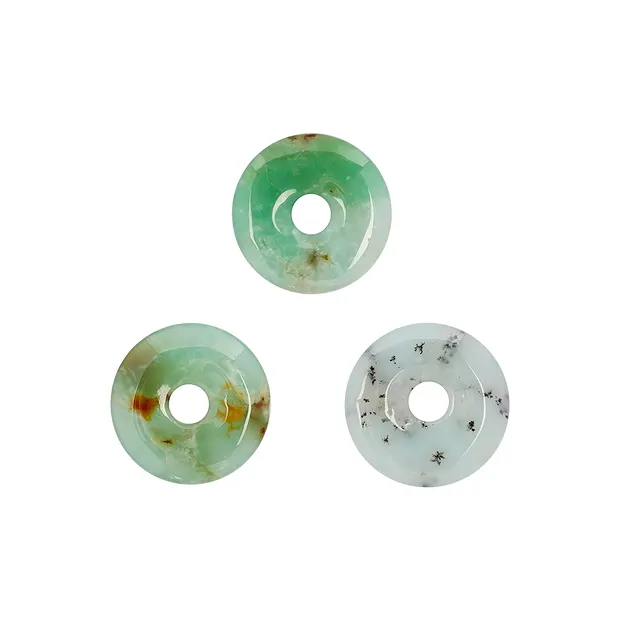 Donut Chrysoprase, 33 - 37mm | wholesale supplier gems, healing stones & jewelry