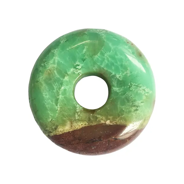 Donut Chrysoprase, 45mm, thick | wholesaler gems, healing stones & jewelry